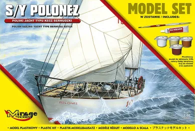 Mirage, S/Y Polonez, Polski Jacht typu Kecz Bermudzki, model do sklejania, 1:50