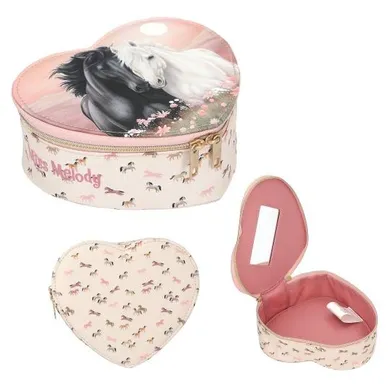 Miss Melody, Blossom Pony, pudełko na biżuterie z lusterkiem, 14-16-6cm