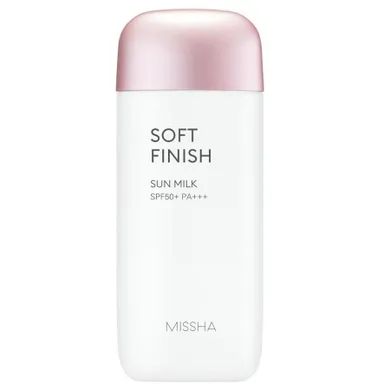 Missha, All Around Safe Block Soft Finish Sun Milk, SPF50+/PA+++, lekkie odświeżające mleczko przeciwsłoneczne, 70 ml