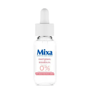 Mixa, Anti Reaction, mleczne serum kojące przeciw zaczerwienieniom dla skóry reaktywnej, 30 ml