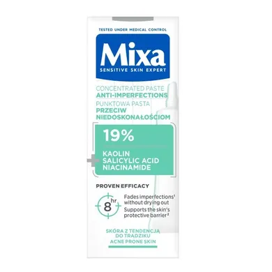 Mixa, Skoncentrowana punktowa pasta przeciw niedoskonałościom, 15 ml