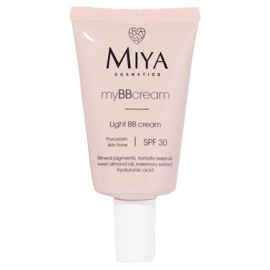 Miya Cosmetics, My BB Cream SPF30, lekki krem koloryzujący do cery porcelanowej, 40 ml