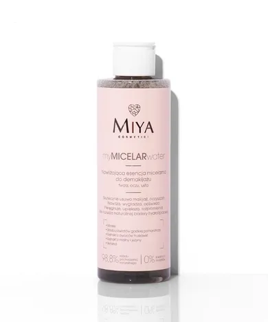 Miya Cosmetics, myMICELARwater, nawilżająca esencja micelarna do demakijażu, 200 ml