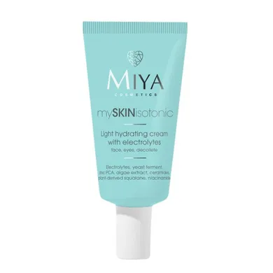 Miya Cosmetics, MySkinisotonic, lekki krem nawadniający z elektrolitami, 40 ml