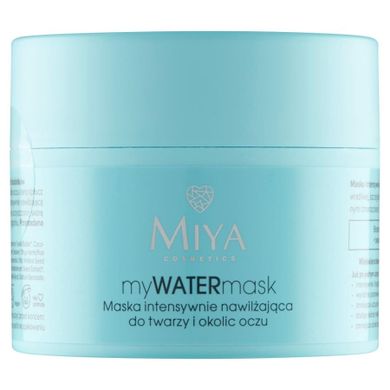 Miya Cosmetics, MyWaterMask, maska intensywnie nawilżająca do twarzy i okolic oczu, 50 ml
