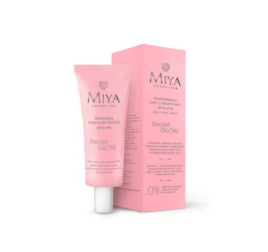 Miya Cosmetics, Secret Glow, rozświetlający krem z witaminami all-in-one, 30 ml