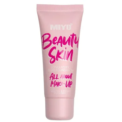 MIYO, Beauty Skin Foundation, podkład nawilżający z kwasem hialuronowym, 00 Dune, 30 ml