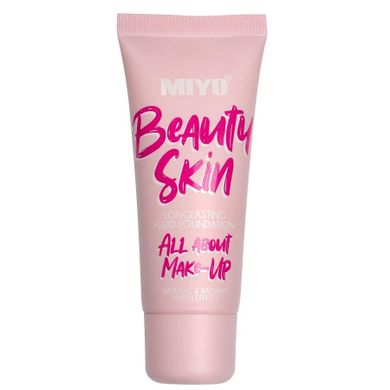 MIYO, Beauty Skin Foundation, podkład nawilżający z kwasem hialuronowym, 02 Shell, 30 ml