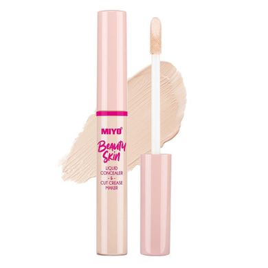 MIYO, Beauty Skin Liquid Concealer and Cut Crease Maker, płynny korektor kryjący, nr 03 Hello Natural, 7 ml