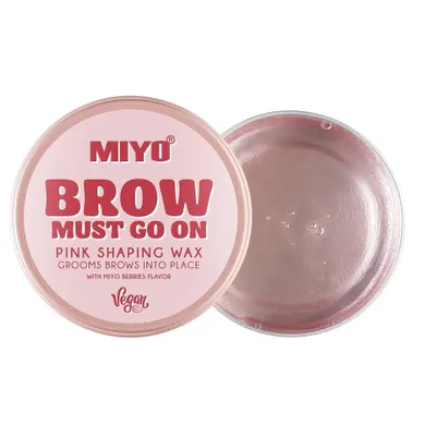 MIYO, Brow Must Go On, wosk do brwi Pink, 30g