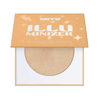 MIYO, Illuminizer Highlighting Powder, puder rozświetlający do twarzy, 01 Galle Light, 7g