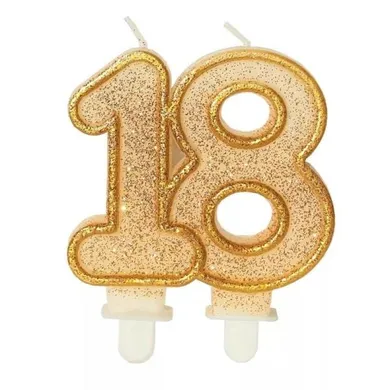 MK Trade, świeczka urodzinowa, liczba 18