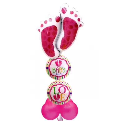 MK Trade, zestaw balonów Baby Boy/Girl, 30-70 cm, 7 szt.