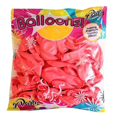 MK Trade, zestaw balonów, różowy metalik, 30 cm, 80 szt.