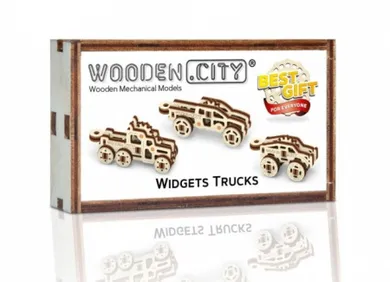 Mobimods, ciężarówki, drewniane puzzle 3D
