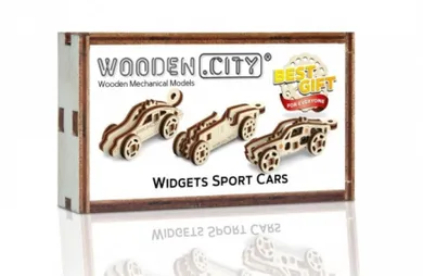 Mobimods, sportowe samochody, drewniane puzzle 3D
