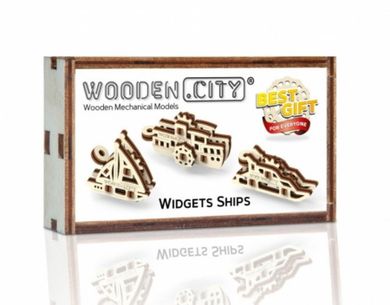 Mobimods, statki, drewniane puzzle 3D
