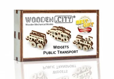 Mobimods, transport publiczny, drewniane puzzle 3D