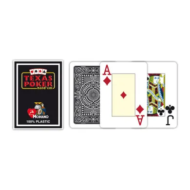 Modiano, Poker, karty do gry, czarne