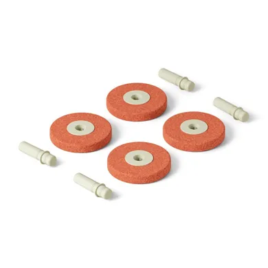 Modu, piankowe koła, zestaw uzupełniający do klocków aktywizujących, pomarańczowe, 4 szt.