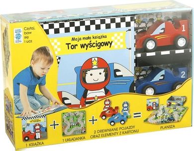 Moja mała książka. Czytaj, baw się i ucz. Zestaw edukacyjny. Tor wyścigowy