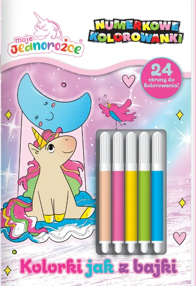 Moje Jednorożce. Kolorki jak z bajki. Numerkowe kolorowanki