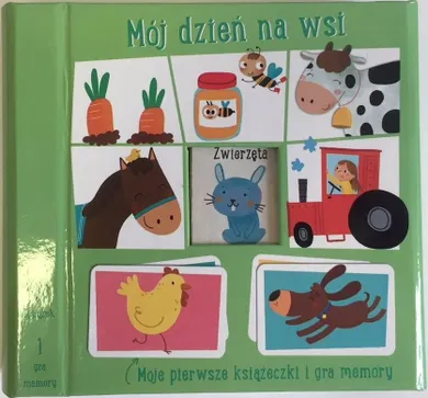 Moje pierwsze książeczki i gra memory. Mój dzień na wsi