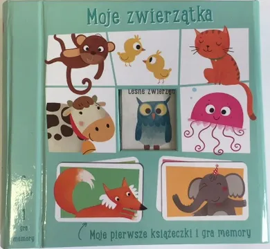Moje pierwsze książeczki i gra memory. Moje zwierzątka