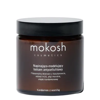 Mokosh, napinająco-modelujący balsam antycellulitowy, kardamon z wanilią, 120 ml