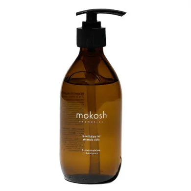Mokosh, nawilżający żel do mycia ciała, drzewo sandałowe z bursztynem, 300 ml