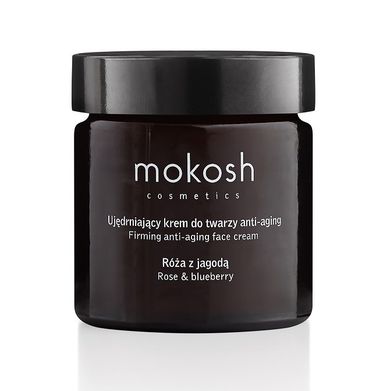 Mokosh, ujędrniający krem do twarzy, anti-aging, Róża z Jagodą, 60 ml