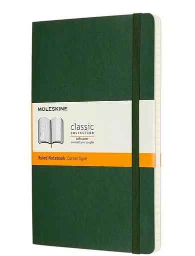 Moleskine, notes, 13-21 cm, gładki, myrtle green, 1 szt.