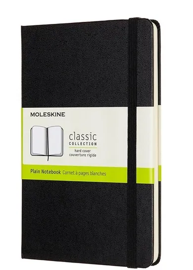 Moleskine, notes classic, 11,5-18 cm, gładki, czarny, 1 szt.