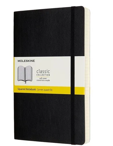 Moleskine, notes classic, 13-21 cm, kratka, czarny