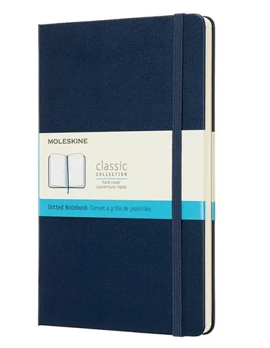 Moleskine, notes classic, 13-21, kropki, szafirowy