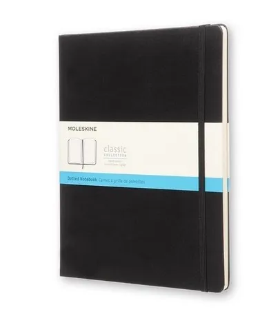 Moleskine, notes classic, 19-25, kropki, czarny