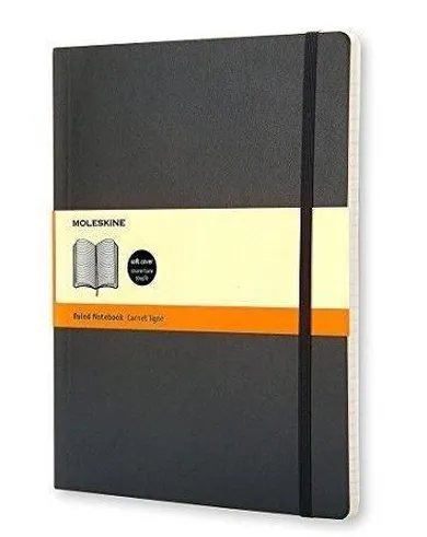 Moleskine, notes classic 19-25, linia, czarny