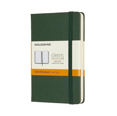 Moleskine, notes classic, 9-14 cm, linie, myrtle green