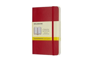 Moleskine, notes classic, kratka, czerwony, 9-14 cm