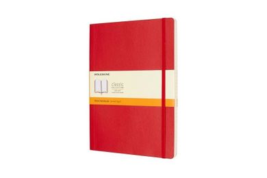 Moleskine, notes classic, linia, czerwony, 19-25 cm