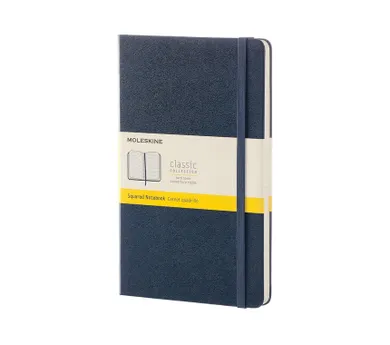 Moleskine, notes classic w kratkę, Szafirowy, large, 1 szt.