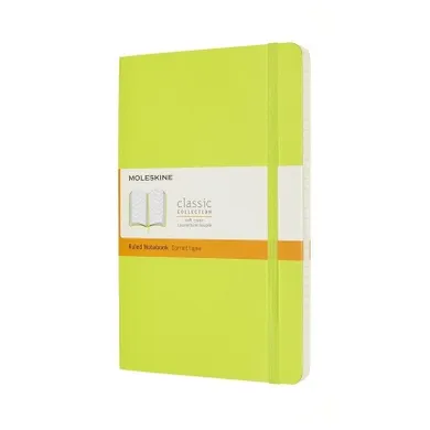 Moleskine, notes classic w linię, 13-21 cm, lemon green