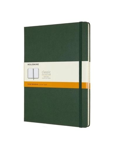 Moleskine, notes classic XL, 19-25 cm, linie, myrtle green