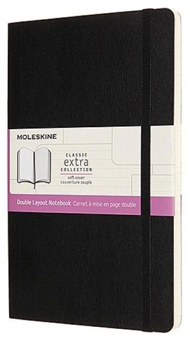 Moleskine, notes L, linia, gładki, czarny, 13-21 cm