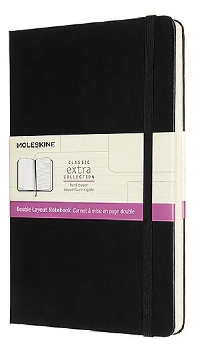 Moleskine, notes, L, linia/gładki, 240 kartek, czarny, 13-21 cm