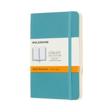 Moleskine, notes, linie, niebieski, 9-14 cm