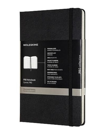 Moleskine, notes proffesional, twardy, czarny, 13-21 cm