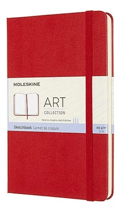 Moleskine, szkicownik czerwony, 11,5-18 cm