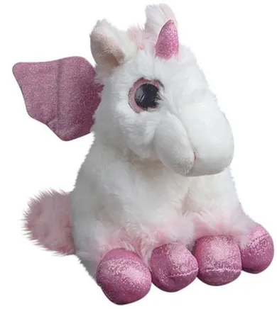 Molli Toys, Jednorożec, maskotka, biało-różowa, 20 cm