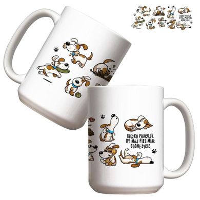 Molom, kubek, Godne życie - pies, 440 ml